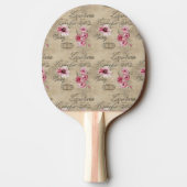 Raquette De Ping Pong Une Ephemera Design Series 20 (Dos)