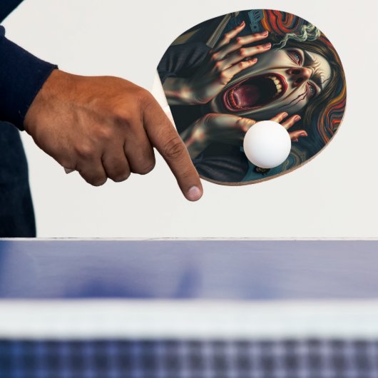 Raquette De Ping Pong Une Femme Tortueuse Haunting Scream (Insitu)