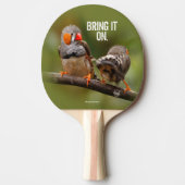 Raquette De Ping Pong Une paire de chansons de Zebra Finch (Devant)