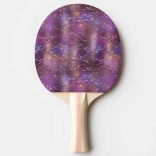 Raquette De Ping Pong Une série de design Galaxie scintillante 5