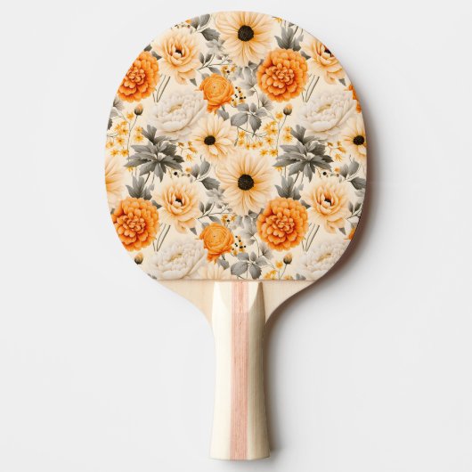 Raquette De Ping Pong Une série florale d'automne 1 (Devant)
