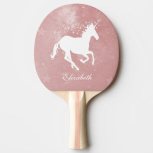 Raquette De Ping Pong Unicorne rose Personnalisée Ping Pong Paddle