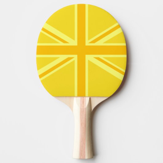 Raquette De Ping Pong Union Jack jaune vif (Devant)