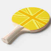 Raquette De Ping Pong Union Jack jaune vif (Devant Angle)