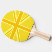 Raquette De Ping Pong Union Jack jaune vif (Côté)