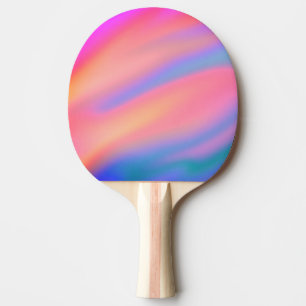 Raquette De Ping Pong Unique tendance Rose bleu vert vert vert abstrait