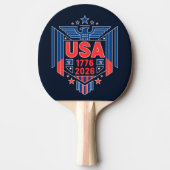 RAQUETTE DE PING PONG USA 1776-2026 (Devant)