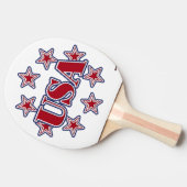 Raquette De Ping Pong USA avec les étoiles (Côté)