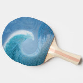 Raquette De Ping Pong Vague Bleue Artistique (Côté)