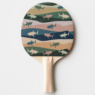 RAQUETTE DE PING PONG VAGUE DE REQUIN VINTAGE