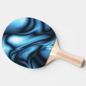 Raquette De Ping Pong Vague de soie bleue (Côté)