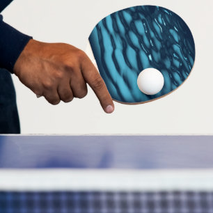 Raquette De Ping Pong Vagues Aqua Blue Water