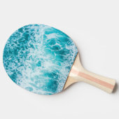 Raquette De Ping Pong Vagues tropicales de l'océan bleu (Côté)