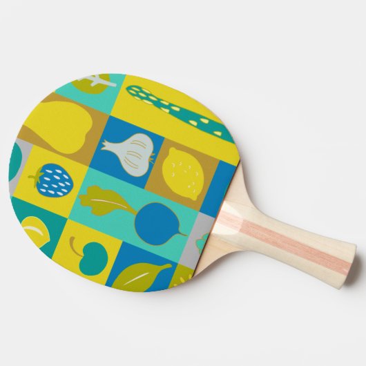 Raquette De Ping Pong Veggie Blocks I (Côté)