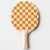 Raquette De Ping Pong Vérificateur orange et crème (Devant)
