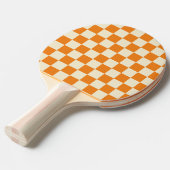 Raquette De Ping Pong Vérificateur orange et crème (Devant Angle)