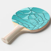 Raquette De Ping Pong Verre brisé sarcelle (Devant Angle)
