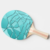 Raquette De Ping Pong Verre brisé sarcelle (Côté)
