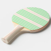 Raquette De Ping Pong Vert et beige cinq rayures motif (Devant Angle)