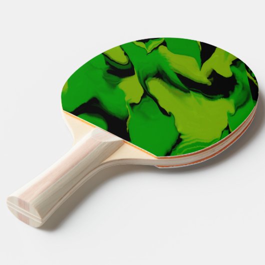 Raquette De Ping Pong Vert et noir (Devant Angle)