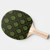 Raquette De Ping Pong Vert floral de papier peint (Côté)