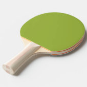 Raquette De Ping Pong vert jaune lime modéré (couleur unie) (Devant Angle)