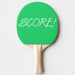 Raquette de ping pong verte blanche Score