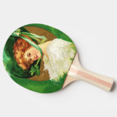 Raquette De Ping Pong Veste du vert (Côté)