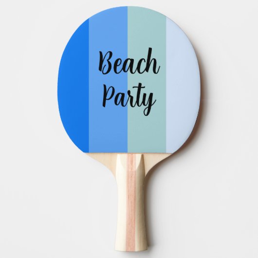 Raquette De Ping Pong Vibes De Plage, Bleues (Devant)