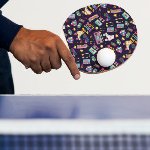 Raquette De Ping Pong Vibes Hip hop des années 90 Retro m'a rendu Motif