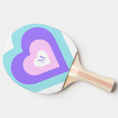 Raquette De Ping Pong Vibrant Y2k 2000s Coeurs multiples (Côté)