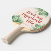 Raquette De Ping Pong Vie en direct et inspiré Terracotta Succulent (Devant Angle)