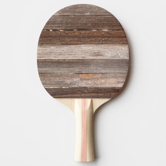 Raquette De Ping Pong Vieux mur extérieur en bois Patiné d'une ferme (Devant)