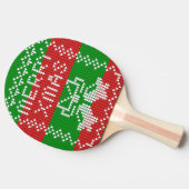 Raquette De Ping Pong Vilain pull motif sonnettes Joyeux fils Xmas (Côté)