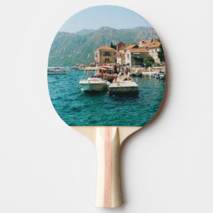 Raquette De Ping Pong Ville côtière de Perast, Monténégro