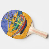 Raquette De Ping Pong Vincent van Gogh - Bateaux de pêche sur la plage (Côté)
