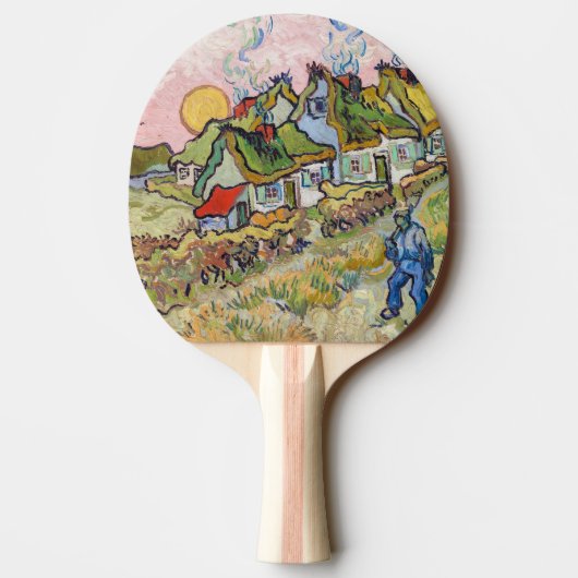 Raquette De Ping Pong Vincent van Gogh - Maisons et figure (Dos)