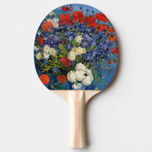 Raquette De Ping Pong Vincent van Gogh - Vase avec des Bleuets & Coqueli
