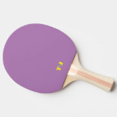 Raquette De Ping Pong Violet Clair Monogrammé (Côté)