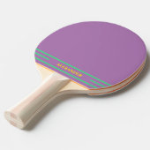 Raquette De Ping Pong Violet Clair Monogrammé (Devant Angle)