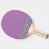 Raquette De Ping Pong Violet Clair Monogrammé (Côté)