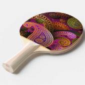 Raquette De Ping Pong Violet Paisley (Devant Angle)