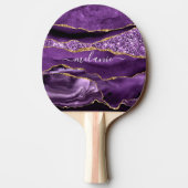 Raquette De Ping Pong Violet violet or Nom personnalisé Ping Pong Paddle (Dos)