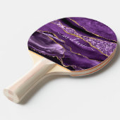 Raquette De Ping Pong Violet violet or Nom personnalisé Ping Pong Paddle (Devant Angle)