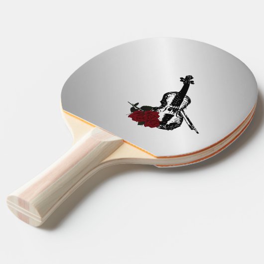 Raquette De Ping Pong Violon et argent Rose (Dos Angle)