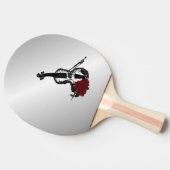 Raquette De Ping Pong Violon et argent Rose (Côté)