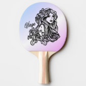 Raquette De Ping Pong Virgo La Vierge Zodiac Purple (Dos)