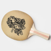 Raquette De Ping Pong Virgo Zodiac Rustique (Côté)