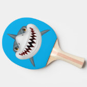 Raquette De Ping Pong Visage Animé de requin (Côté)