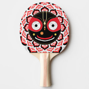 Raquette De Ping Pong Visage de Lord Jagannath Chakra Dieu hindou